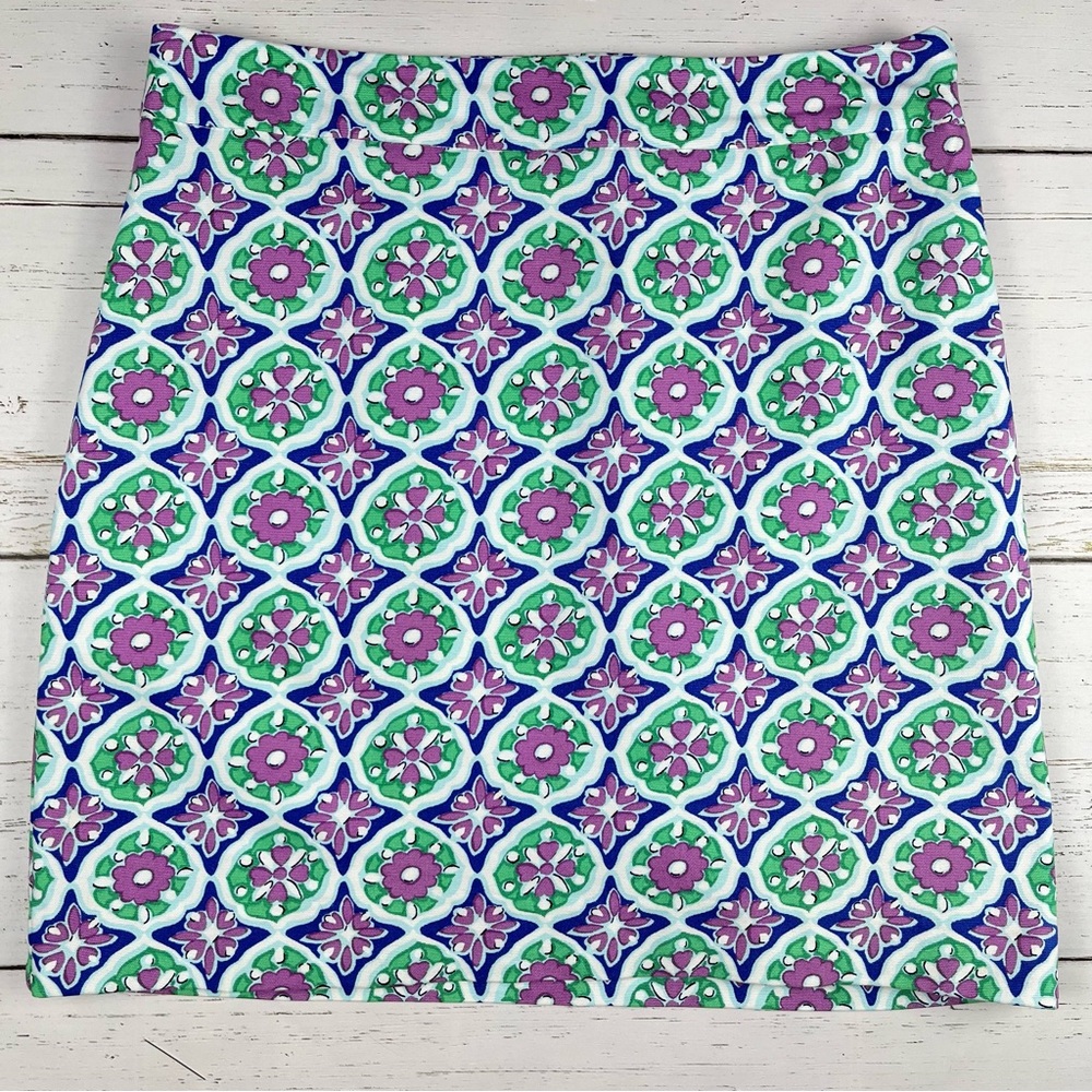 Talbots Medallion Print A-Line Skirt 4